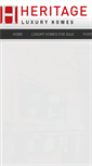 Mobile Screenshot of heritageluxury.com